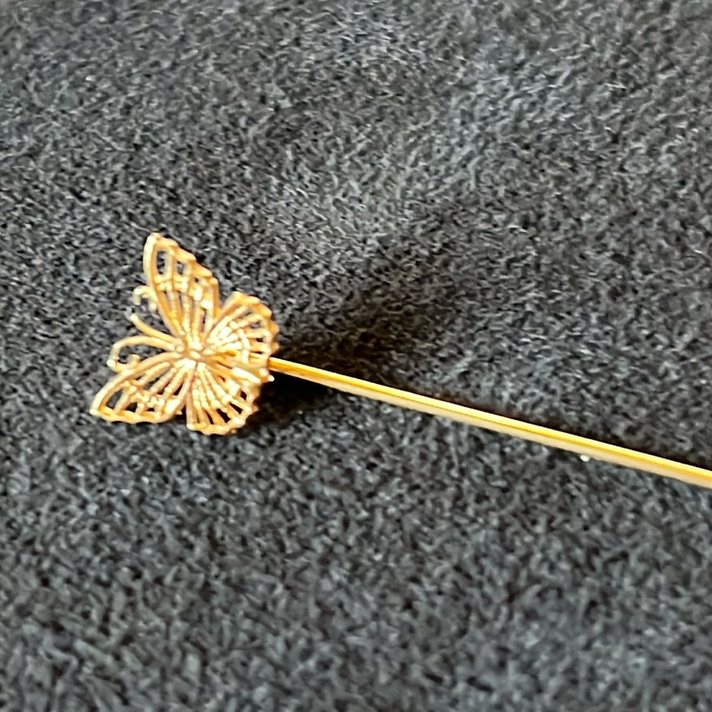14k gold Butterfly stick pin